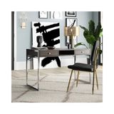 Vivense Emily Paslanmaz Metal Çalışma Masası, Gri - 120 cm x 60 cm x 76 cm