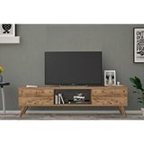 Vivense Emre Tv Ünitesi, Ahşap Ayakli, Atlantik Çam, 140 Cm Kahverengi