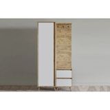 Vivense Esmob Giz Portmanto, Atlantik Çam Beyaz - 95 cm x 45 cm x 190 cm