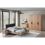 Vivense Eti Yatak Odası Takımı, 4 Kapaklı - Ceviz - 160X200
