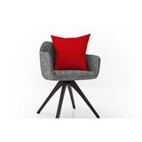 Vivense Etshome Kadife Dokulu Kirmizi Kirlent Kilifi 45x45 Kırmızı
