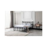 Vivense Evger Metal Karyola, K01, Siyah, 120X200 - 120 x 200 cm