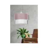 Vivense Evlight Deko Pasta 25'lik Gülkurusu Beyaz Sarkıt Avize - 25 cm x 25 cm x 55 cm - Pembe
