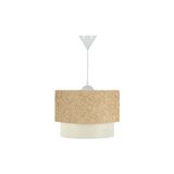 Vivense Evlight Ikili Salon Avize Komodin Abajur Seti, Kumbeji - 22 cm x 20 cm x 34 cm