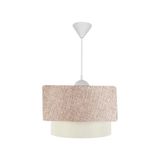 Vivense Evlight Pasta Sarkıt Avize Gülkurusu - 30 cm x 20 cm x 55 cm - Pembe