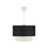 Vivense Evlight Pasta Sarkıt Avize Siyah - 30 cm x 20 cm x 55 cm