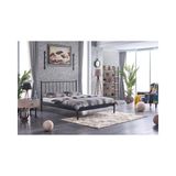Vivense Falez St Metal Karyola, Siyah, 120X200 - 120 x 200 cm