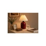 Vivense FERAY PİLELİ ABAJUR, BORDO, 34 CM