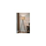Vivense FISCO TRİPOD SİYAH LAMBADER SİLİNDİR HASIR RATTAN ABAJURLU