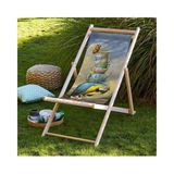 Vivense Folding Şezlong, 31 - Ceviz - 94 cm x 130 cm x 68 cm