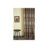 Vivense Fon Perde Damask Desen Koyu Kahve 1-2 Seyrek Pile 90x260 Kahverengi