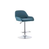 Vivense Forsit Doressa Flanş Ayak Bar Taburesi - Mavi - 70 cm x 70 cm x 110 cm