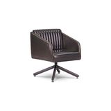 Vivense Forsit Ofis Stone Suni Deri Ayaklı Tekli Kanepe, Siyah - 62 cm x 66 cm x 76 cm
