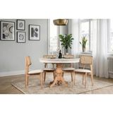 Vivense Freya Natural Ahşap Açılır Masa Takımı, 80X120 - Naturel - 80X120 KAPALI HALI80X150 ACILMIS HALİ