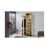 Vivense Garmanto Art Portmanto, 90 cm - (ClearEyelets)Black-RadiantOrchid
