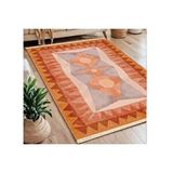 Vivense Geometrico Baskili Dokuma Taban Hali, 235 Yng, 120x180 Cm Çok Renkli