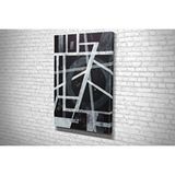 Vivense Geometrik Desenli Kanvas Tablo Siyah Beyaz 150x100