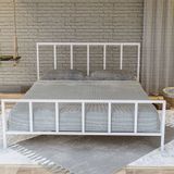 Vivense Gm-212 Vintage Metal Çift Kişilik Beyaz 160X200 Karyola