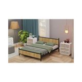 Vivense Gm Metal Çift Kişilik Karyola, Siyah Atlantik Çam, 150X200