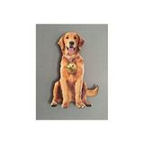 Vivense Golden Retriever Dekoratif Sarkaçli Duvar Saati Kahverengi