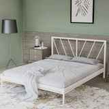 Vivense Gözde Dublex Metal Beyaz 140X190 Karyola