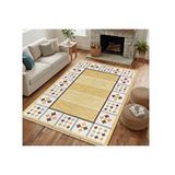 Vivense Hasir Desenli Vintage Dokuma Taban Hali, 372 Yng, 180x280 Cm Çok Renkli