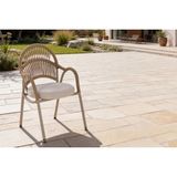 Vivense Helen Bahçe Balkon Sandalyesi - Bej - 58 cm x 60.5 cm x 88 cm
