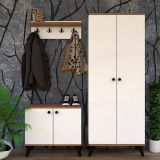 Vivense HI3-113 Beyaz Berna Vestiyer Portmanto Takımı