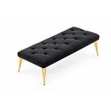 Vivense İdeal Puf, Antrasit, Gold Metal Ayak Altın