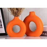 Vivense İkili Halka Vazo Set, Orange Turuncu