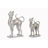 Vivense İkili Kedi Biblo Silver Gümüş
