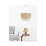 Vivense Ikili Salon Avize Komodin Abajur Seti, Kumbeji, EV45 - 30 cm x 30 cm x 55 cm