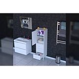 Vivense İlkim Alt Modül Çekmece Üst Modül Kapak Banyo Dolabi 40 Cm Beyaz