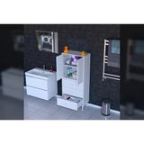 Vivense Ilkim Alt Modül Çekmece Üst Modül Kapak Banyo Dolabı 65 cm - 65 cm x 32.5 cm x 138 cm - Beyaz
