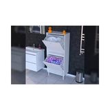 Vivense Ilkim Alt ve Üst Modül Sepetli Banyo Dolabı, 55 cm - Beyaz