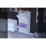Vivense İlkim Alt Ve Üst Modül Sepetli Banyo Dolabi, 60 Cm Beyaz
