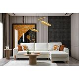 Vivense Inegöl Köşe Koltuk, Sağ, 312 cm - Krem - 312 cm x 100 cm x 90 cm
