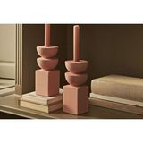Vivense İskandinav Üç Katli Mumluk Set, Pembe