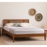 Vivense İzabelya Hazeran Başlıklı Ahşap Ceviz 100X200 Karyola
