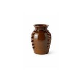 Vivense Kahverengi Çivi Desenli Terracotta Vazo Çok Renkli