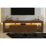 Vivense Kale Ledli Tv Ünitesi, Ceviz, 200 cm - 180 cm x 35 cm x 50 cm