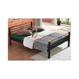 Vivense Kappis Metal Karyola, Siyah, 120X200 - 120 x 200 cm