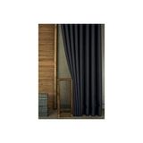 Vivense Keten Orta Sik Pile Fon Perde, Koyu Lacivert, 150x260 Lacivert