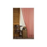 Vivense Kirçilli Keten Pilesiz Tül Perde, Kirmizi, 250x260 Kırmızı