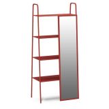 Vivense Lackboard Aynalı Kırmızı Kitaplık