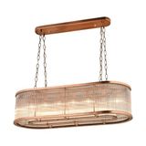 Vivense Lampaluce Albinia Çubuk Taşlı Onaltılı Sarkıt Avize, Bakır - 60 cm x 30 cm x 100 cm