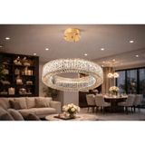Vivense Larin Kristal Avize, 60 cm - 60 cm x 60 cm x 100 cm - Gold