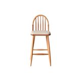 Vivense Laura Natural Ahşap Bar Sandalyesi - Naturel - 42 cm x 43 cm x 110 cm