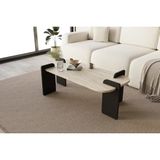 Vivense Leapiri Orta Sehpa Modern Mermer Desen Siyah - 120 cm x 60 cm x 35 cm