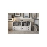 Vivense LEKSA 2 KAPAKLI ÇEKMECELİ RAFLI KİTAPLIK 130 CM BEYAZ KTP-1086-Ç